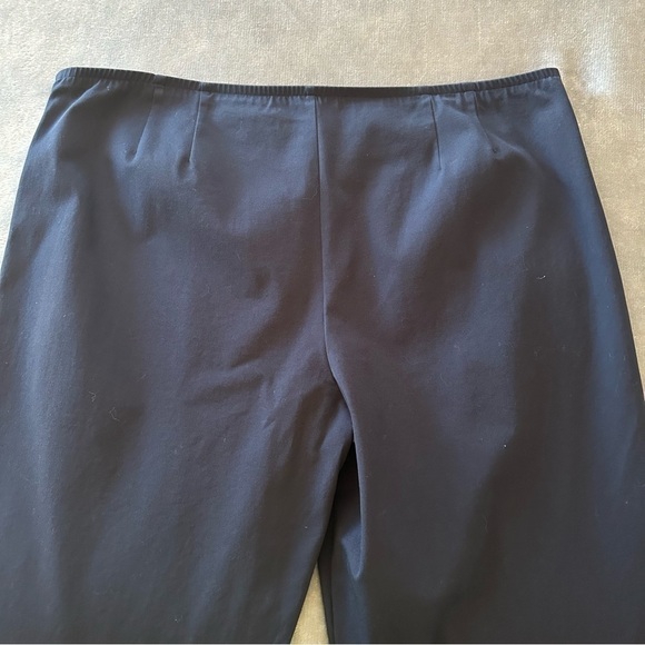 Eileen Fisher Organic Cotton Navy Blue Slim STRETCH Twill Pants - Picture 6 of 10